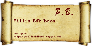 Pillis Bíbora névjegykártya